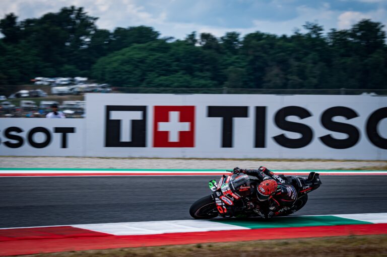 Tre Aprilia in top ten al Mugello, Bezzecchi chiude quinto