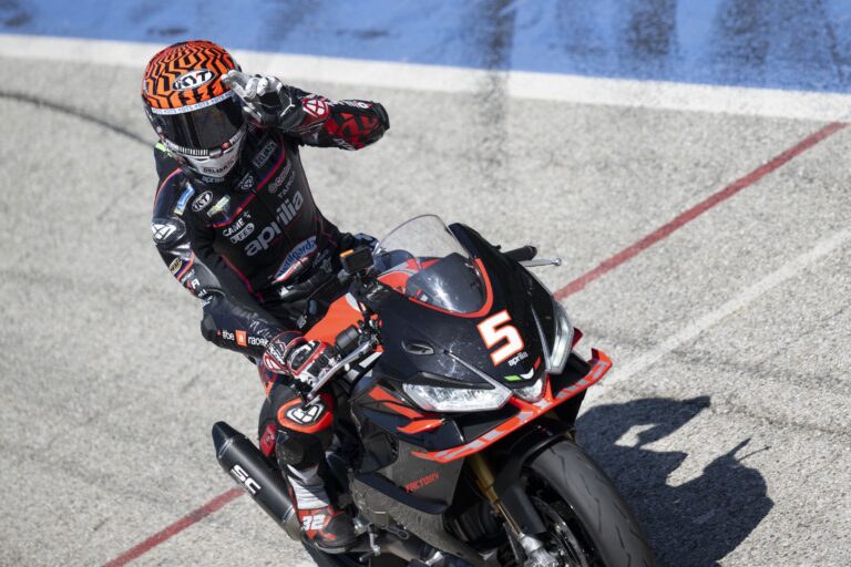 Aprilia RS 660 Factory, record a Misano con Bezzecchi