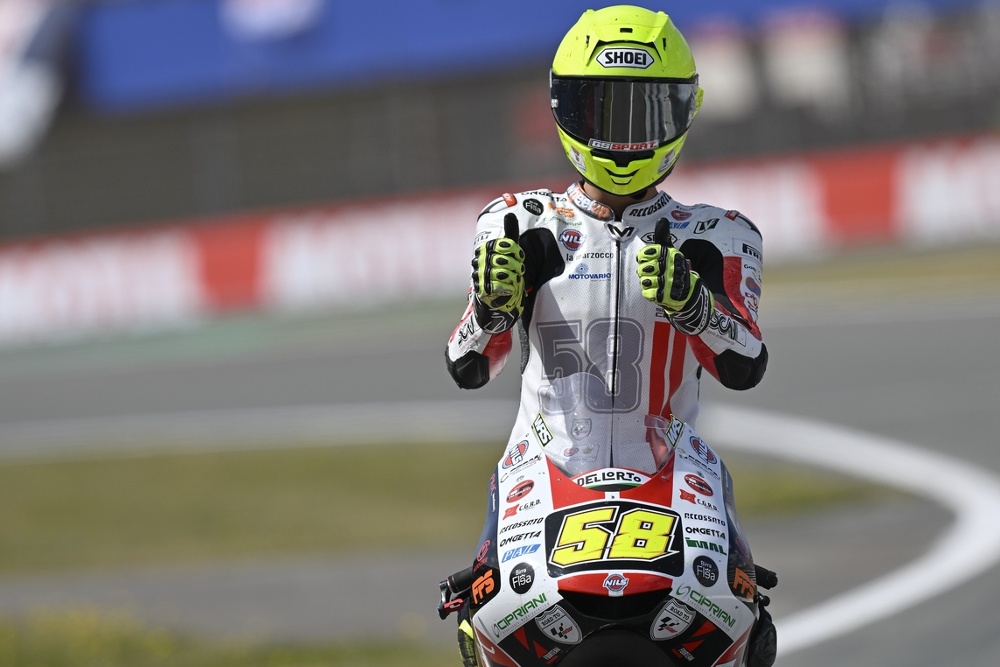 Moto3 Assen, Lunetta sesto e in lotta per il podio