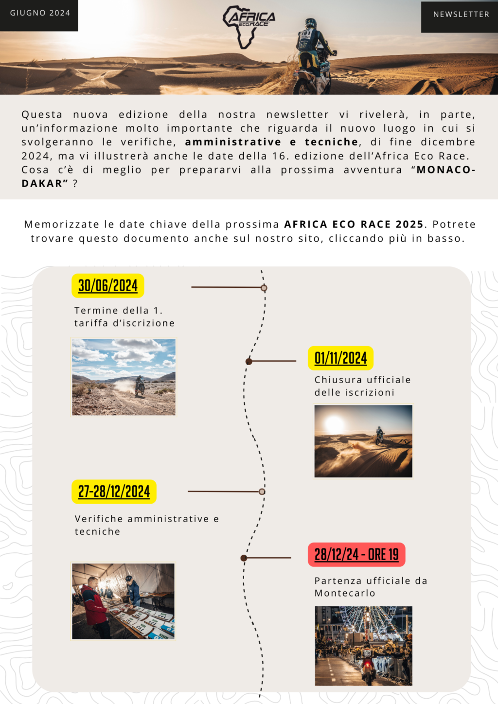 Africa Eco Race 2025: date chiave e iscrizioni online