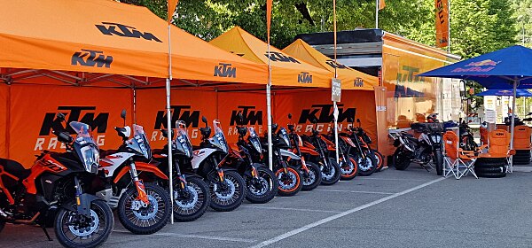 KTM porta i test ride HAT Adventourfest 2024 a Pedavena