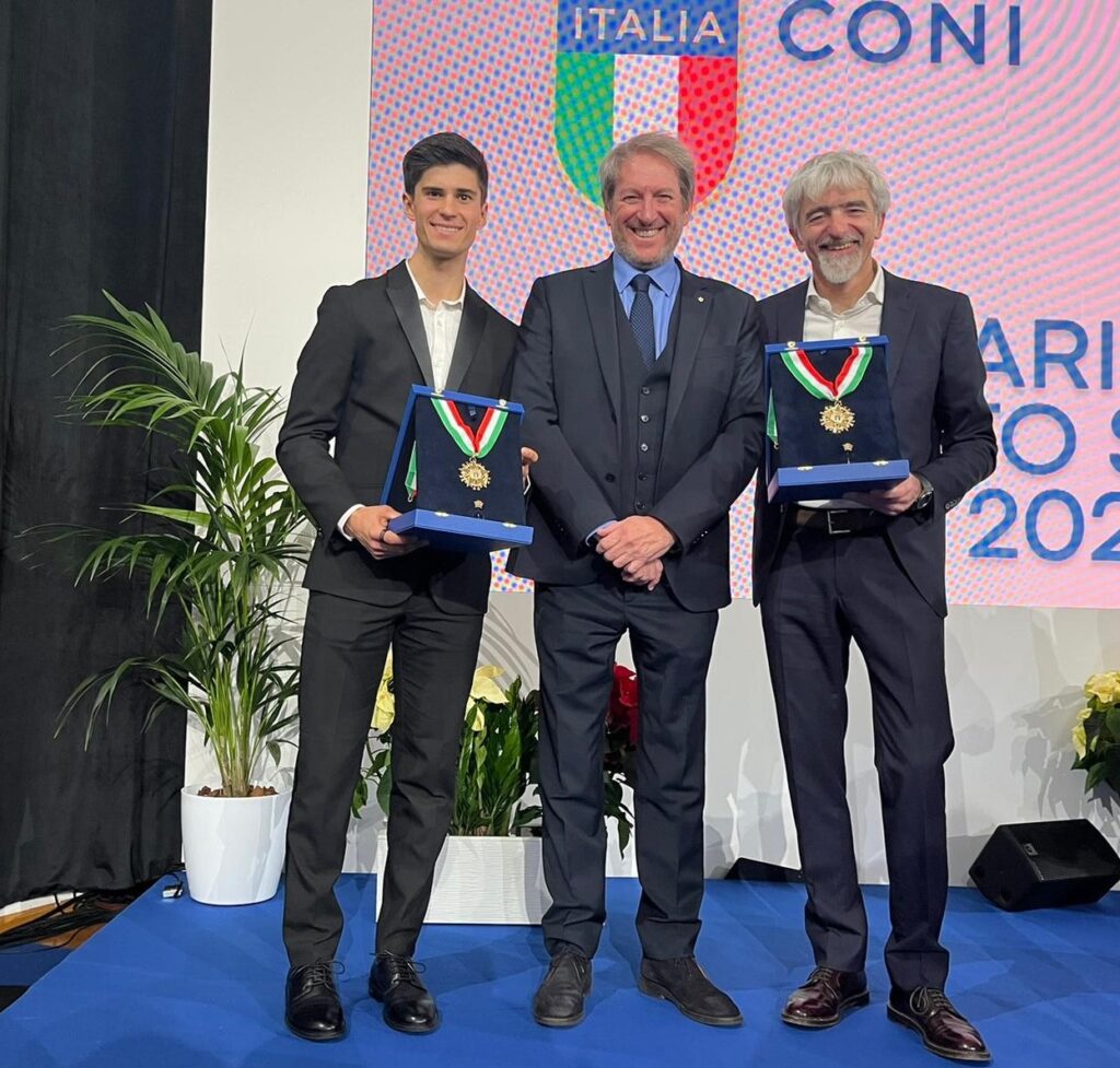 Collare d’Oro CONI a Bagnaia e Adamo, eroi del 2023
