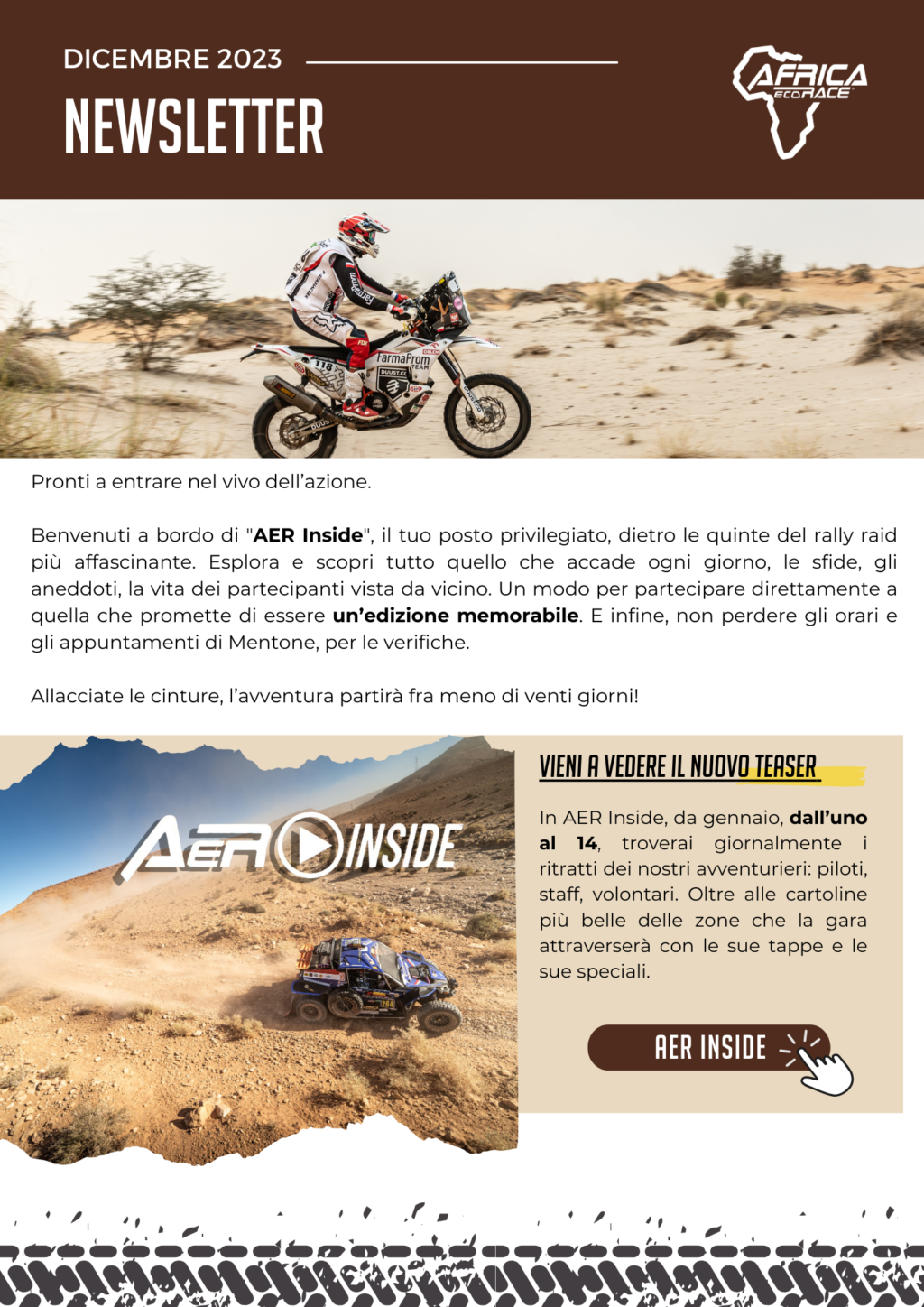 Africa Eco Race 2024: tutte le novità di AER Inside