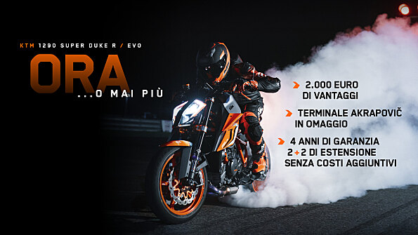KTM 1290 Super Duke R, maxi promo Ora o mai più