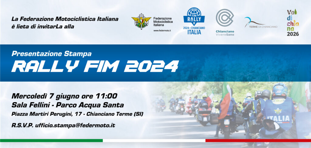 Presentazione stampa del Rally FIM 2024 a Chianciano Terme