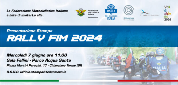 Presentazione stampa del Rally FIM 2024 a Chianciano Terme