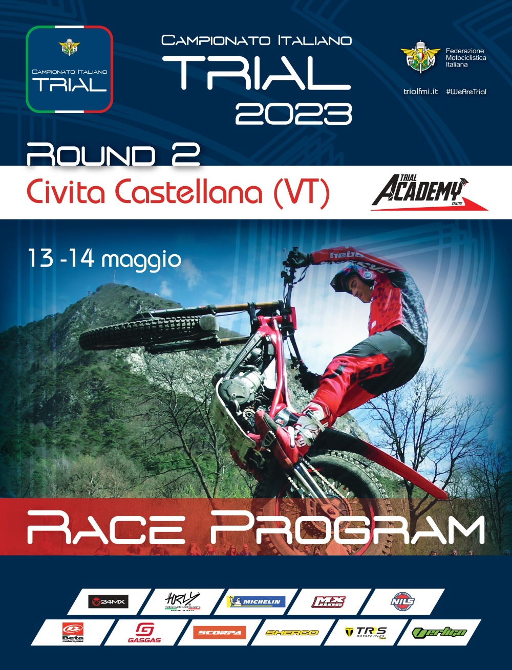 Civita Castellana accende il Campionato Italiano Trial 2023