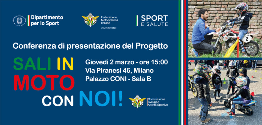 Sali in Moto con Noi, il progetto FMI per i giovanissimi