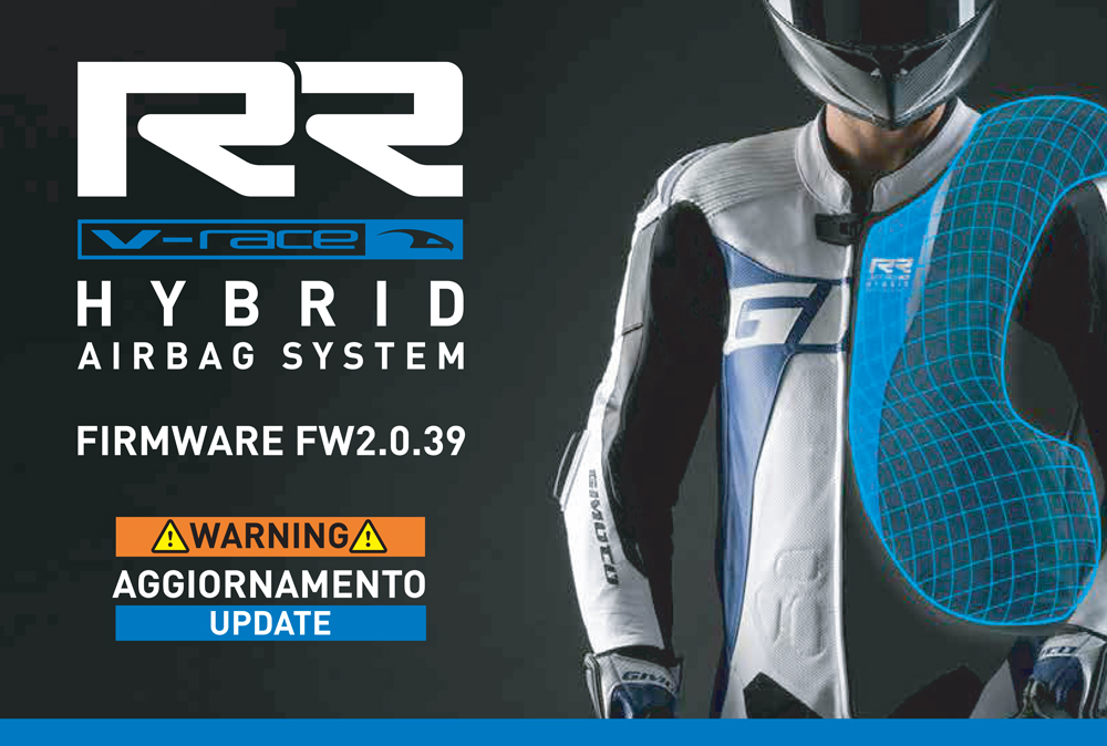 Nuovo firmware FW2.0.39 per sistema airbag Hybrid V-Race RR