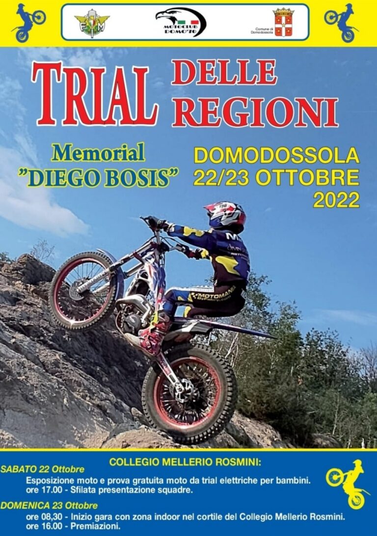 Trofeo delle Regioni Trial 2022 a Domodossola