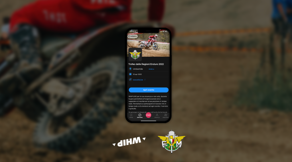 FMI testa il live tracking WHIP LIVE al Trofeo delle Regioni Enduro
