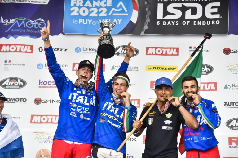 ISDE 2022, Italia da urlo: oro Junior e argento nel Trofeo