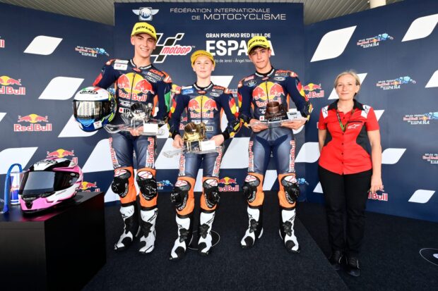 Luca Lunetta, primo podio in Red Bull Rookies Cup a Jerez