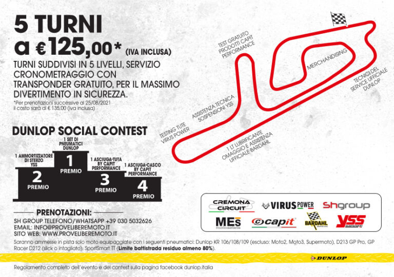 Dunlop Day a Cremona: una giornata di pista dedicata agli appassionati