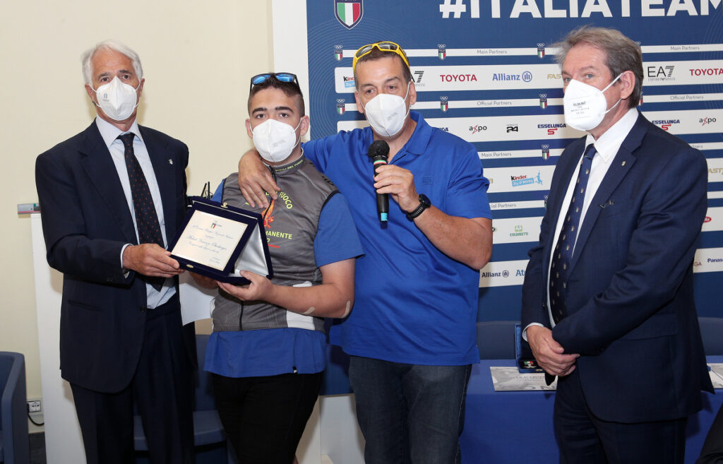 Il CONI premia Michele Oberburger, talento del trial e simbolo di inclusione