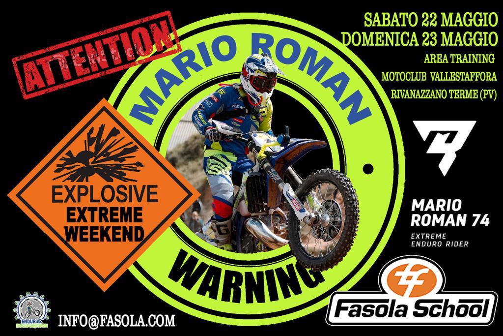 Mario Roman in Italia per uno stage di enduro estremo a maggio