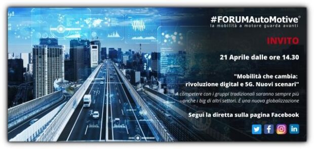 ForumAutoMotive, il 21 aprile focus su mobilità digitale e 5G