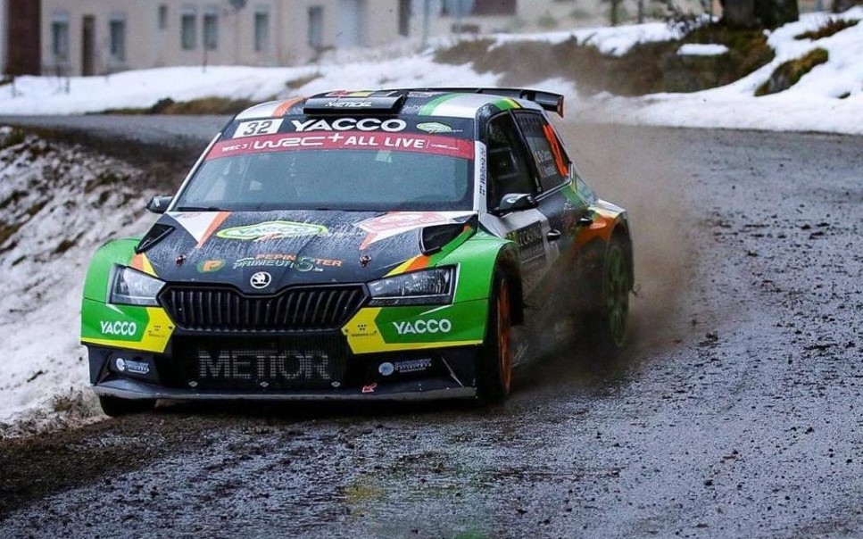 Montecarlo dura, Metior Sport tiene botta: De Cecco quinto in WRC3