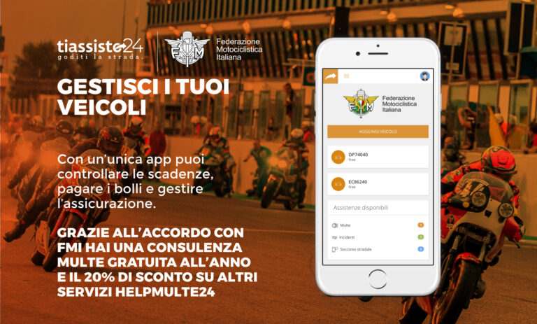 FMI e Tiassisto24, accordo digitale per i servizi ai motociclisti