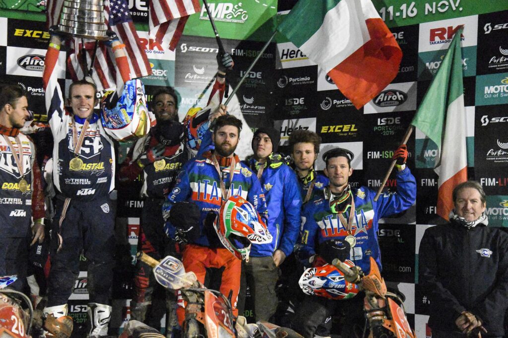 ISDE 2019, Italia sul podio: terza nel World Trophy e oro nel Vintage