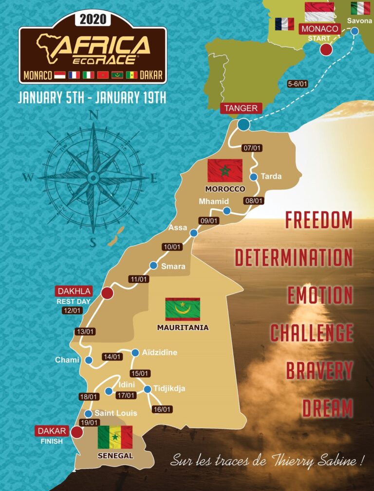 Africa Eco Race 2020: tutte le novità del Monaco-Dakar