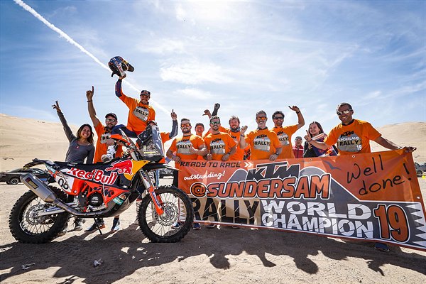 Sam Sunderland e KTM campioni del mondo Cross-Country Rallies 2019