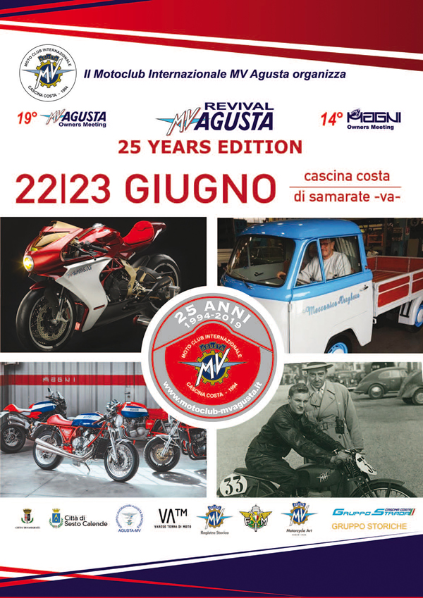 Revival MV Agusta 2019, a Cascina Costa il raduno dei fan