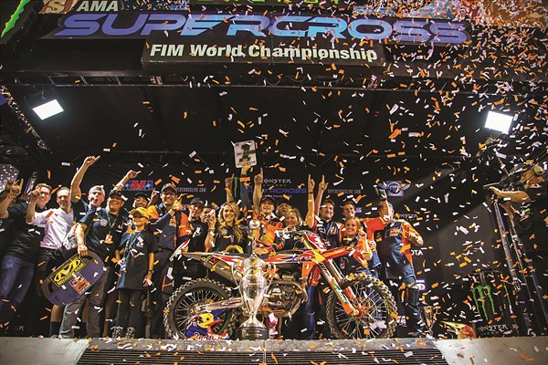Webb porta KTM al quarto titolo AMA Supercross 450 a Las Vegas