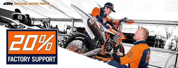 KTM Factory Support: sconto ricambi per preparare l’offroad 2019