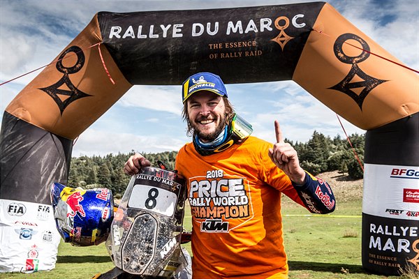 Toby Price campione del mondo FIM Cross-Country Rallies 2018