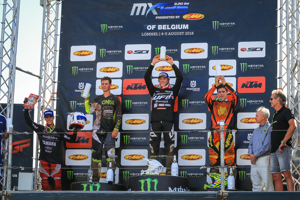 Lommel, trionfo italiano: Guadagnini vince l’Europeo 125, Bonacorsi terzo