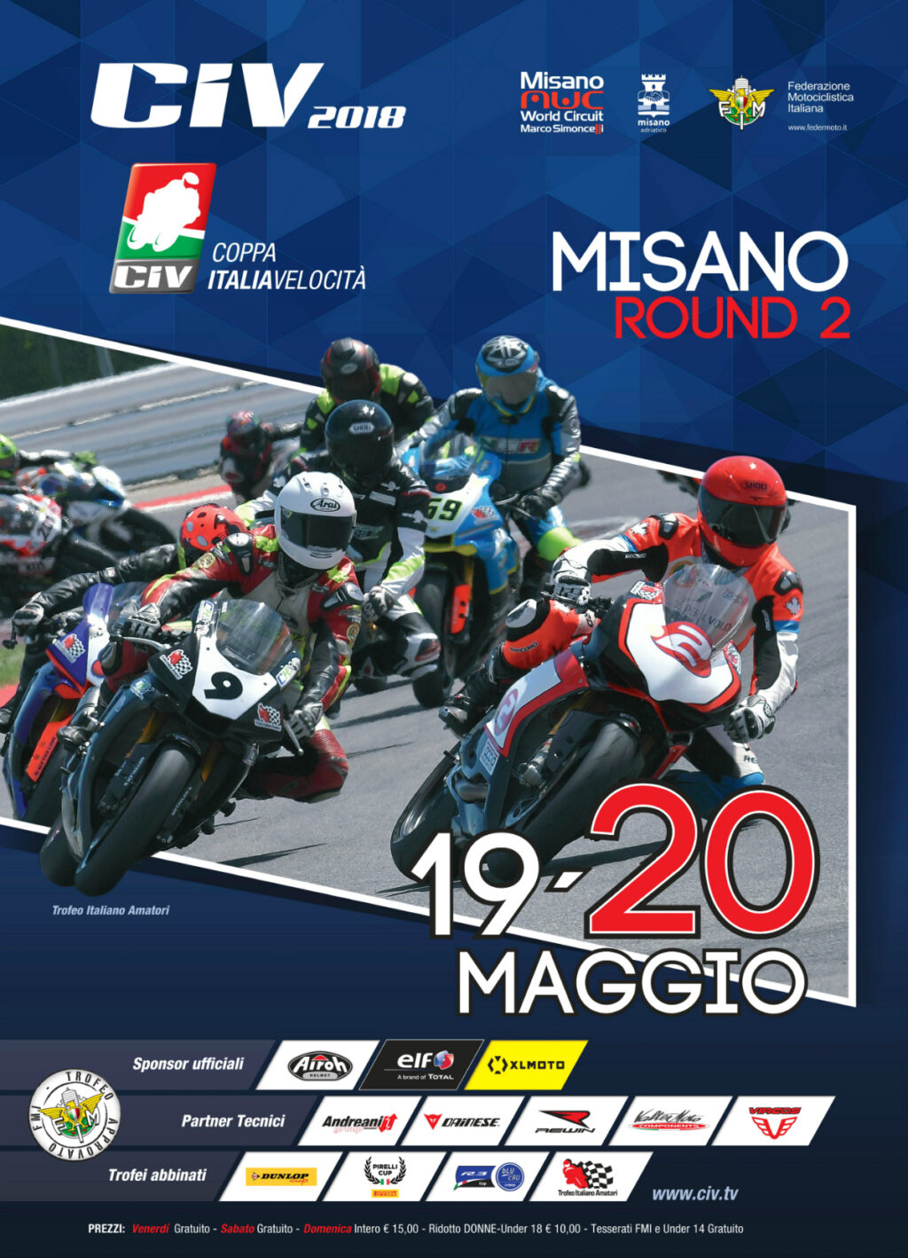 Coppa Italia Velocità, oltre 400 piloti in pista a Misano