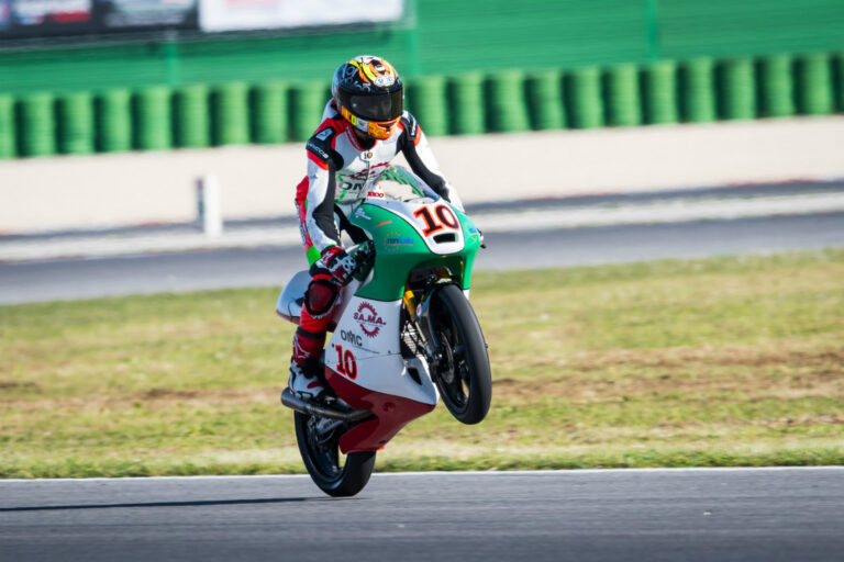 Nicola Carraro al Mondiale Junior Moto3 con il Leopard Junior Team