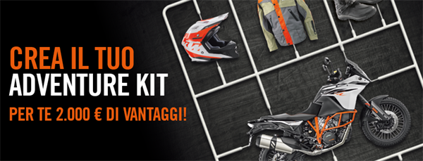 KTM 1090 Adventure R, promo con 2.000 euro di accessori
