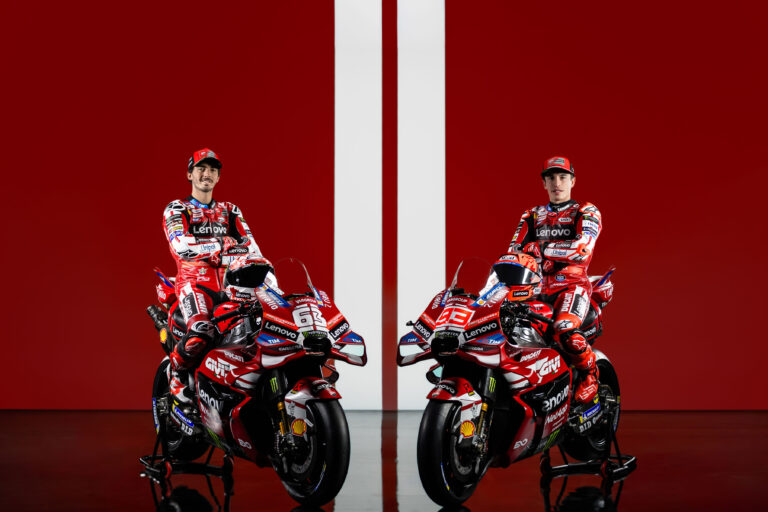 Ducati Lenovo Team 2026: Marc Márquez e Bagnaia nel segno del Centenario
