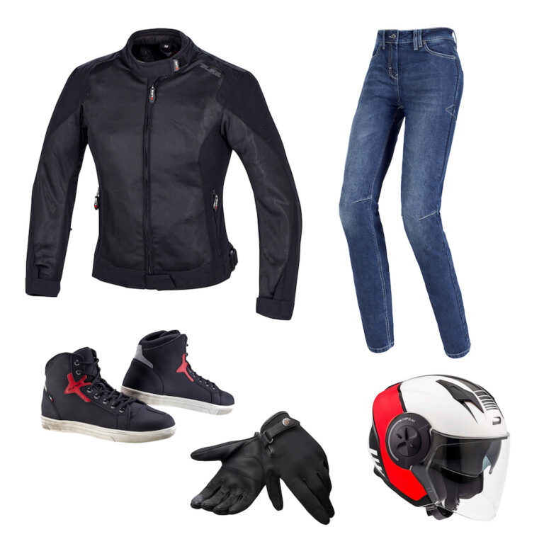 Wheelup, outfit estivo urbano per moto con sconti fino al 60%