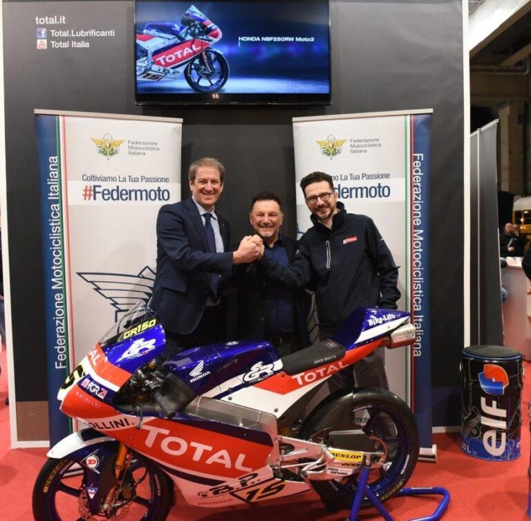 Total Italia e Gresini presentano la nuova Honda NSF250RW Moto3