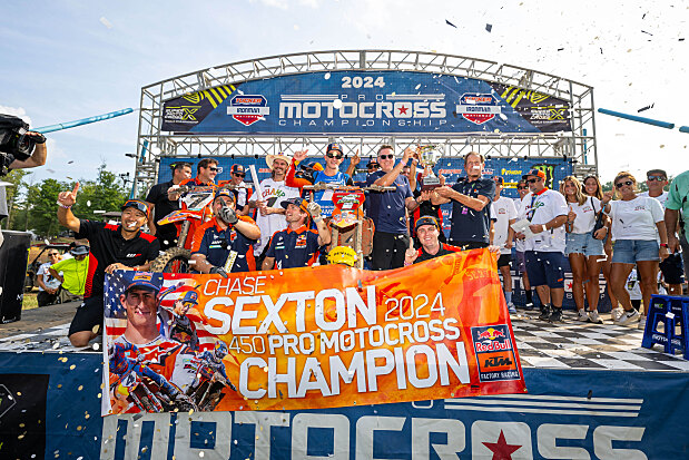 Sexton campione AMA Pro Motocross 450 2024 con KTM