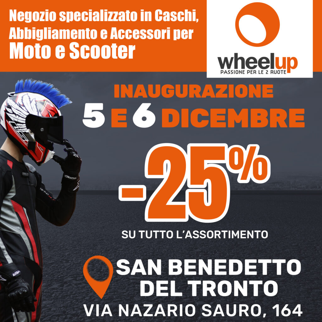 Wheelup apre un nuovo megastore a San Benedetto del Tronto
