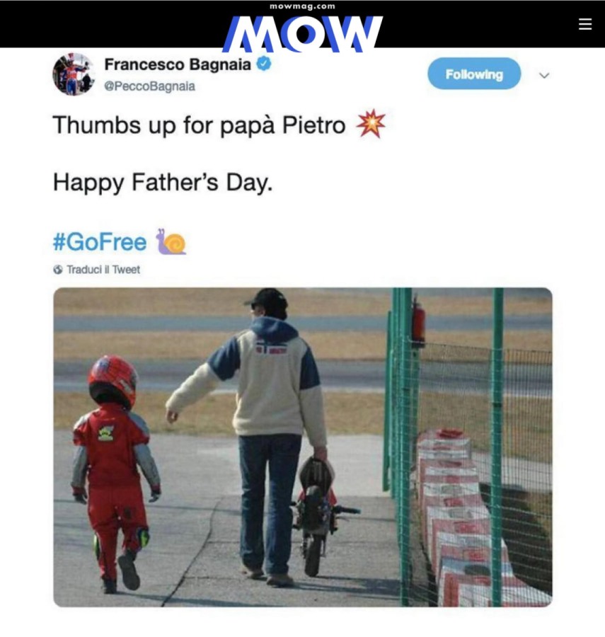 Il padre di Pecco Bagnaia racconta l'ascesa in MotoGP