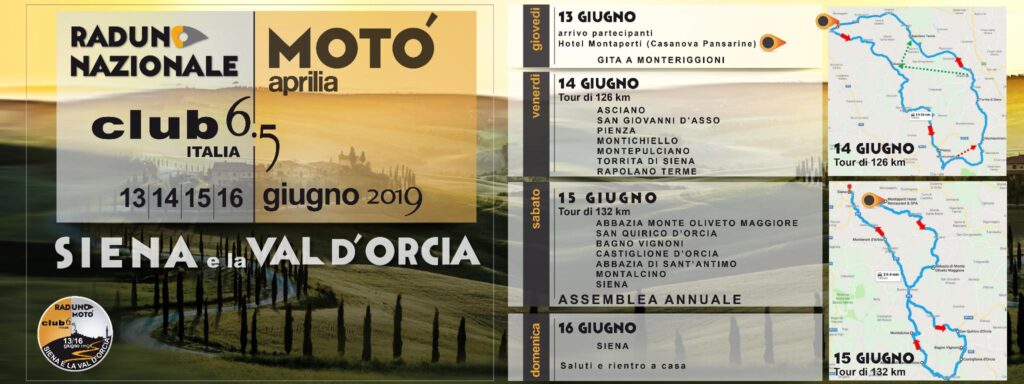 Rebecca Bianchi madrina del raduno Aprilia Motó 6.5 a Siena