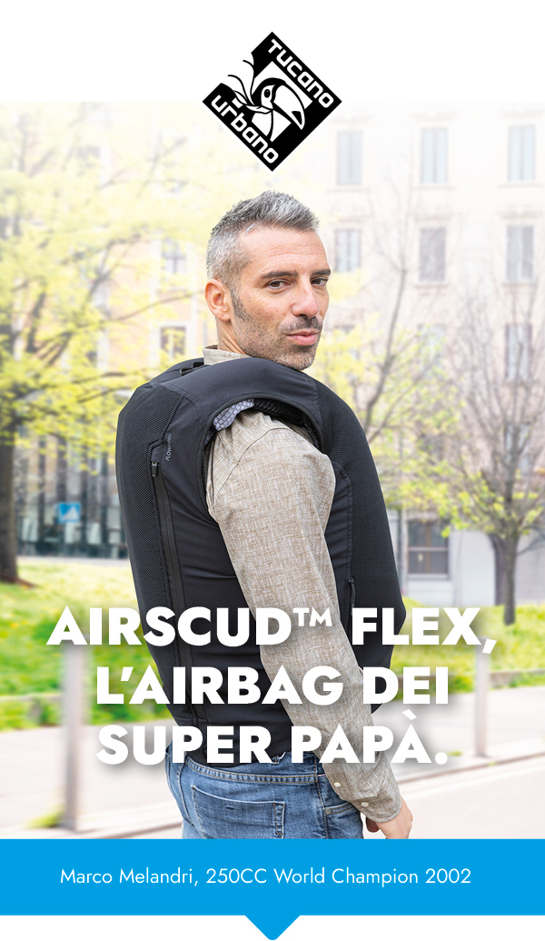 Airscud Flex, il gilet airbag rapido e versatile di Tucano Urbano