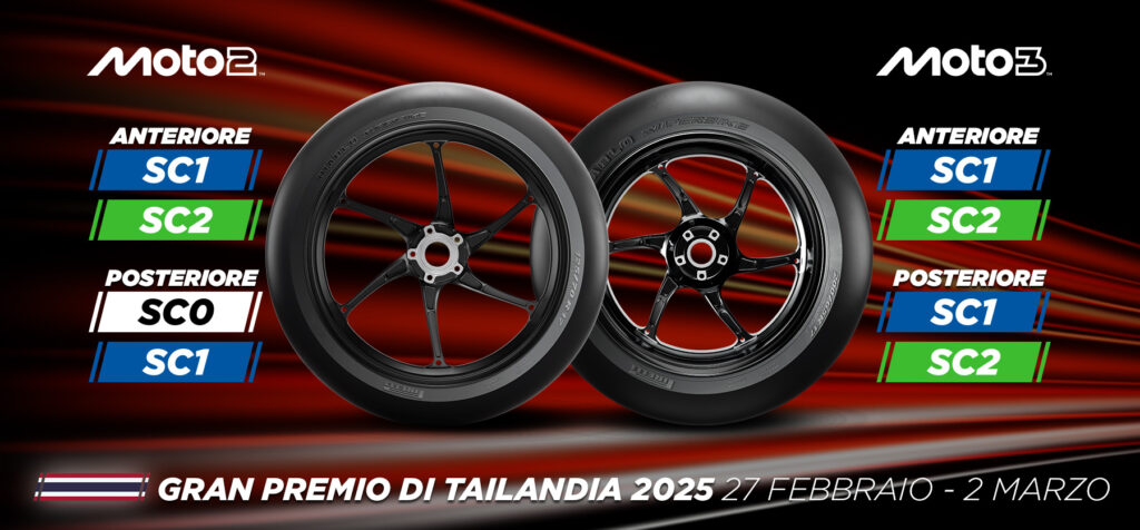 Pirelli inaugura la stagione Moto2 e Moto3 2025 in Thailandia