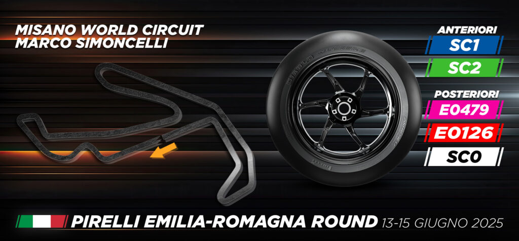 Nuova posteriore Pirelli extrasoft E0479 debutta a Misano