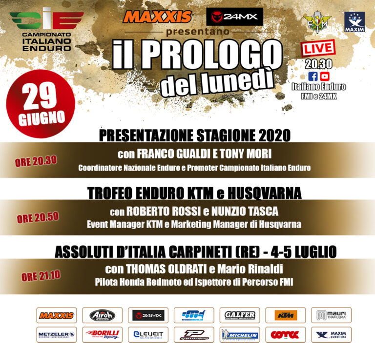 Il Prologo del Lunedì, nuovo show per l’enduro