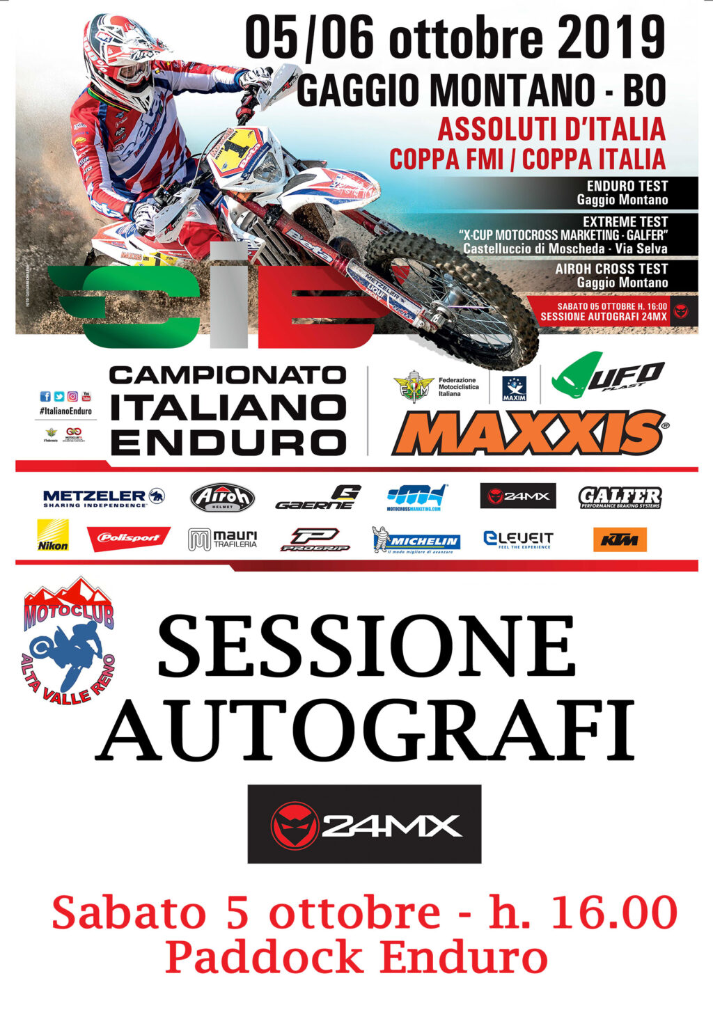 Assoluti d’Italia Enduro: programma del weekend di ottobre