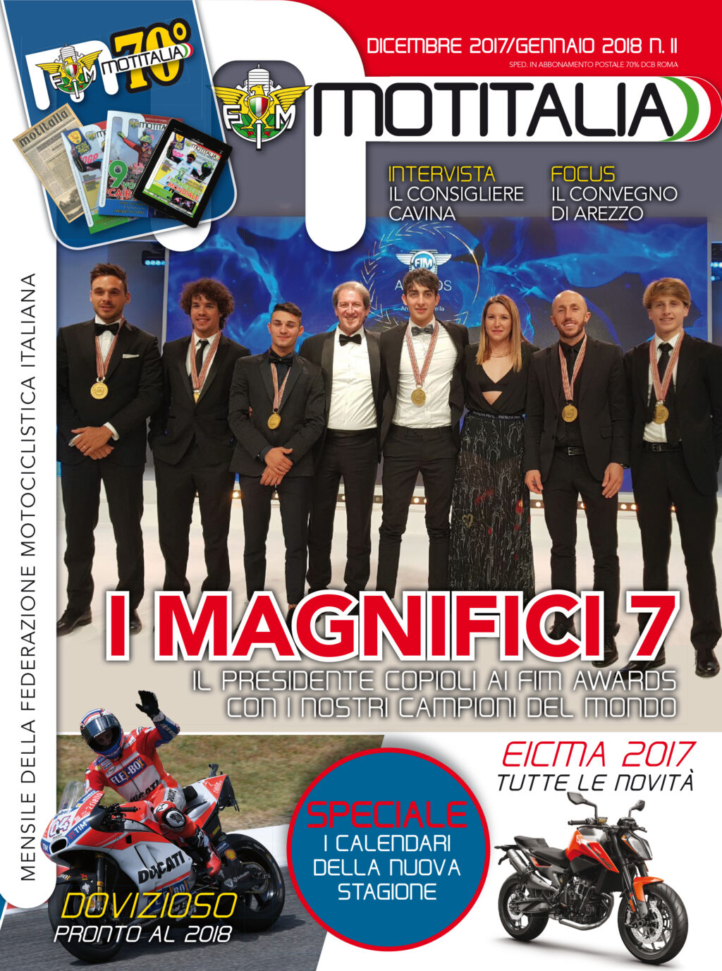 Motitalia celebra i Magnifici 7 e apre il 2018 delle due ruote