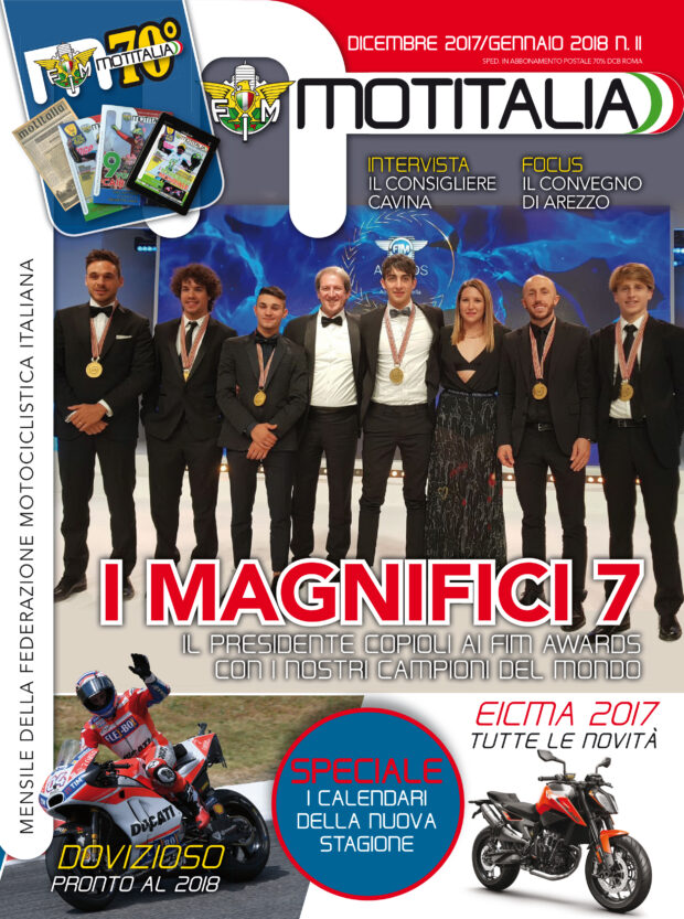 Motitalia celebra i Magnifici 7 e apre il 2018 delle due ruote