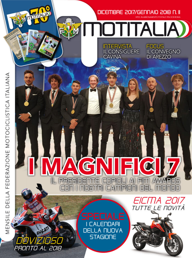 Motitalia celebra i Magnifici 7 e apre il 2018 delle due ruote