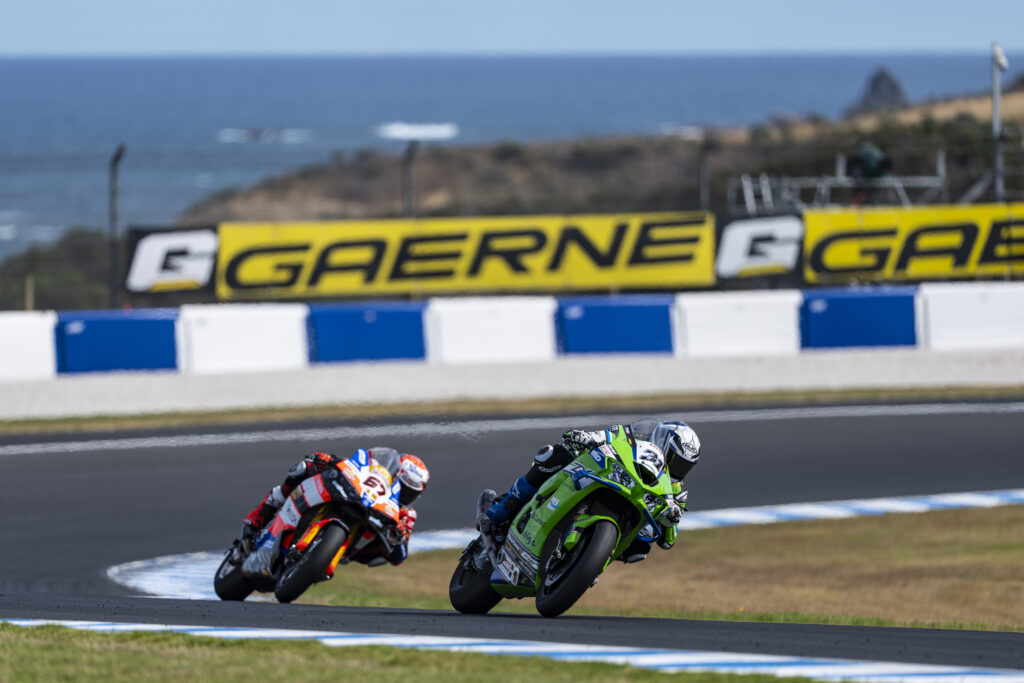 Gerloff 11° a Phillip Island con Kawasaki